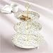 3-Tier Serving Tray with Gold Rim Plates and Handle