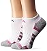 adidas Women's Climalite II No Show Sock (2-Pair), White/Mono Pink/Aluminum 2/Aluminum 2 Marl, Size 5-10