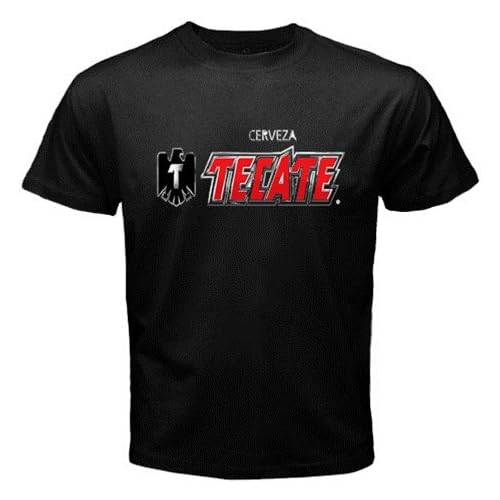 Tecate Beer Logo New Black Tshirt Size "2XL