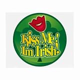 Glasses Cleaning Cloth Small Sized 2-Sided of Kiss Me I'm Irish (Green Shamrock, Celtic, Club,...