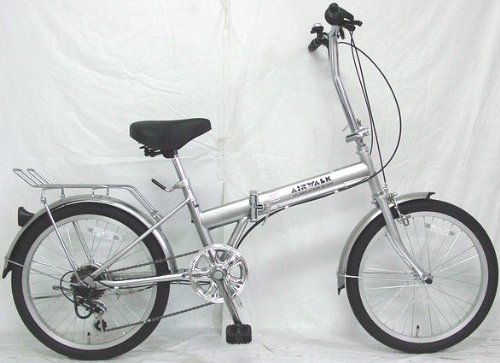 AIRWALK（エアウォーク）　「EHD-206AL」　20インチ折りたたみ自転車　6段変速付き