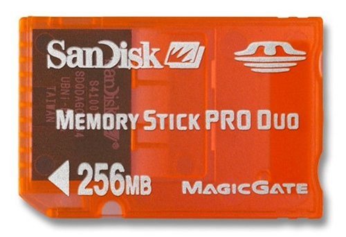 SanDisk SDMSG-256-A17 256 MB Memory Stick Pro Duo Gaming Memory Card (Retail Package)