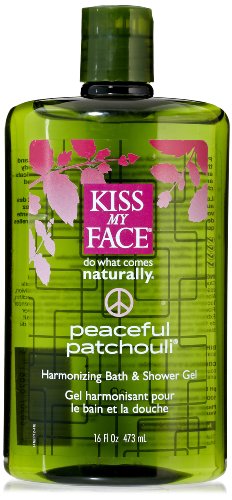 Kiss My Face Peaceful Patchouli Bath & Shower Gel, 16-Ounce Bottles (Pack of 3)