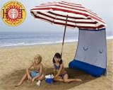 ezShade - NEW!! The Only UPF 50+ Portable CURTAIN that INSTANTLY ATTACHES to ANY Umbrella or Canopy - WEIGHS ONLY 9 OZ