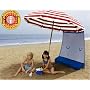 ezShade - NEW!! The Only UPF 50+ Portable CURTAIN that INSTANTLY ATTACHES to ANY Umbrella or Canopy - WEIGHS ONLY 9 OZ