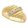 14K Yellow Gold Diamond Ring - 0.18 Ct.