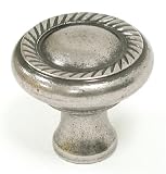 Swirl Cut Knob - Swirl Cut Med Knob in Antique Pewter