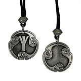 Eolh Algiz Rune of Protection Talisman Viking Jewelry Asatru Necklace Pagan Wiccan Pendant