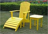 International Concepts T-51903 Adirondack Collection - Yellow Side Table