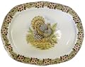 Churchill China Thanksgiving Turkey Multi-Colors Turkey Platter