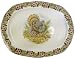 Churchill China Thanksgiving Turkey Multi-Colors Turkey Platter