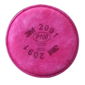 3M 2091 Series 2000, P100 Particulate Filter use w  Series 6000 Respirator, (Pk 2) by 3M