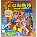 Conan the Barbarian - Marvel Treasury Edition #15, 1977: The Song of Red Sonja, Night of the Dark God, Three By Sonja (A Portfolio By Frank Thorne, Dick Giordano and Estaban Maroto), Black Colossus book cover