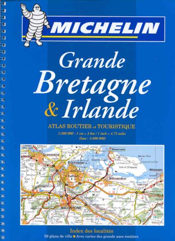 City Travel Guides Discounted  Books : Atlas routiers : Grande-Bretagne - Irlande, N° 122 (petit format spirale)
