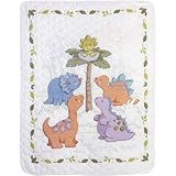 BUCILLA Cute-a-Saurus Crib Cover Stamped Cross Stitch Kit, 34 by 43-Inch
