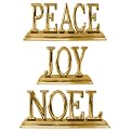 Gold Holiday Word Set - Joy, Peace, Noel