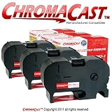 ChromaCast 767-1 Premium Compatible Red Ribbon Cassette 3-Pack Replacement for Pitney Bowes 767-1 - Compatible with Pitney Bowes PostPerfect B700