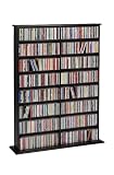CD / DVD / VHS 640 Multimedia Floor Storage Rack in Black Finish