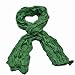 Green solid Crinkle Scarf