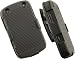 BLACK RUBBERIZED HARD CASE BELT CLIP HOLSTER FOR BLACKBERRY CURVE 9310 9320 9220