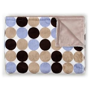 Baby Blanket Malibu Polka Dot Print Stroller Blanket - Blue