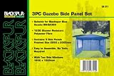 3 piece Side Panel set for Pop op Gazebo Blue