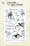 Crafty Secrets Medium Art Stamp, Fairies, Clear
