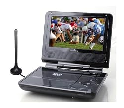 Azend Group Envizen Digital ED8850B Duo Box Pro 7-Inch Handheld Digital TV/DVD Player with Built-in Tuner, Carrying Case and Car Adapter