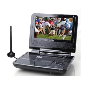 Noah Company Envizen Digital ED8850B Duo Box Pro 7-Inch Handheld Digital TV/DVD Player with Built-in Tuner, Carrying Case and Car Adapter
