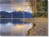 Lake Photo Mural Tile L040. 12.75x17 inches using (12) 4.25x4.25 ceramic tiles.