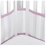 Breathable Bumper - Lilac Gingham Seersucker Trim