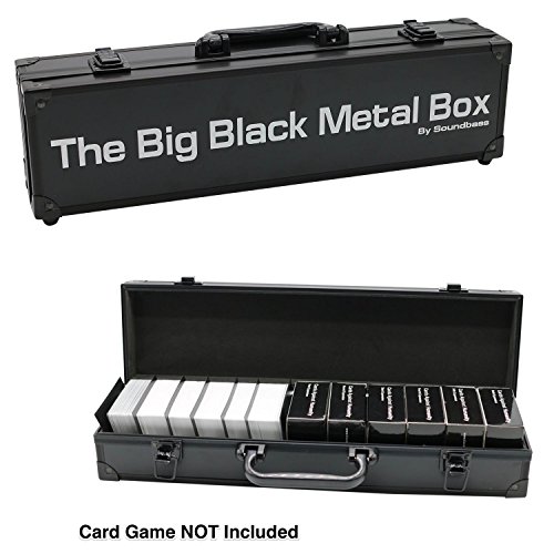 Big Black Metal Box Soundbass Card Against Humanity Card Game Fit Game 