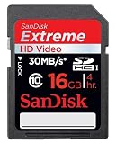 Sandisk – Carte mémoire SDHC – Extreme HD Vidéo – 16 Go – 30MB/s
