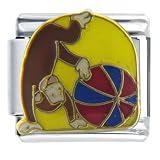 Curious George Beach Ball Licensed Themed Animal Italian Charms Bracelet Link