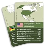 Welt in Zahlen - Kartenspiel: Welt in Zahlen - Umwelt - Kartenspiel - 60 Spielkarten und 4 Karten mit Spielanleitung - 