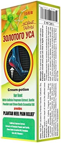 Cream-Potion with Callisia Fragrans for Plantar Heel Pain "Novye Tajny Zolotogo Usa" 75ml/2.5 Fl Oz
