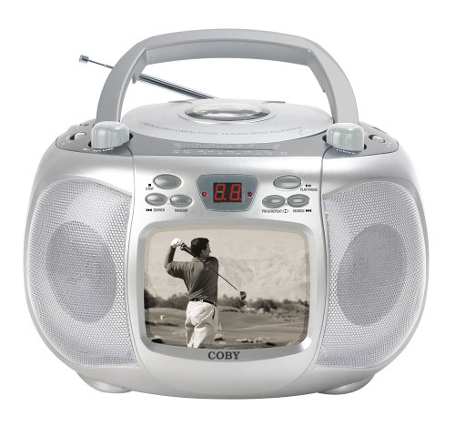 Coby CD-TV152 Portable 5 Black & White TV / CD / AM / FM