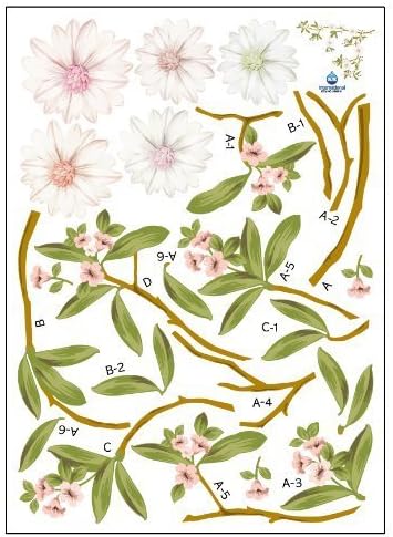 Easy Instant Home Decor Wall Sticker Decal - Blossoming Flowers