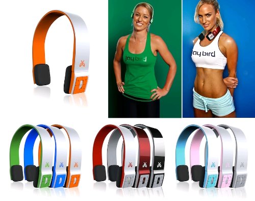 Sportsband Bluetooth Cordless Headphones (Orange Crush, Music, Calls, Skype, Coach)
