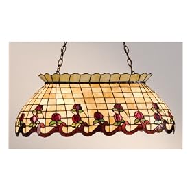 32 Inch Roseborder Pt W 2 X 3Lt Pllchn Clstrs Ceiling Fixture by Meyda