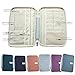 iSuperb® Travel Wallet Card Holder Organizer Waterproof Roomy Passport Case Document Bag with Hand Strap (Pink)