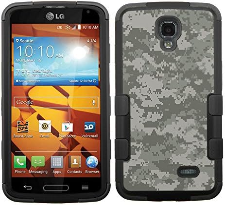 LG Volt Case by UNIQUITI - TuMax Hybrid Cover(Black) - DESIGN (Digital Camo Gray)