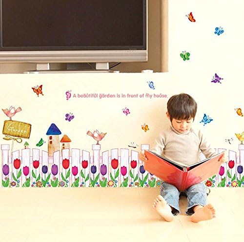 Lovely Beautiful Garden Nursery Children's room Decorative Wall Stickers Kids Vinyl Sticker Home Decoration (style 3)