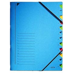 Leitz Ordnungsmappe A4 12 F�cher Colorspankarton blau