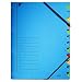 Leitz Ordnungsmappe A4 12 F�cher Colorspankarton blau