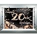 FHZON 10x7ft Happy 20th Birthday Themed Photo Photography Backdrops Ribbon Background Party Wallpaper Video Shoot Props LXFH655
