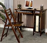 Ashland Rich Espresso Computer Desk with Chair (2 Piece) Set