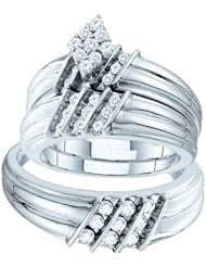0.74CTW FASHION DIAMOND TRIO SET