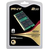 PNY OPTIMA 2GB DDR2 667 MHz PC2-5300 Notebook / Laptop SODIMM Memory Module MN2048SD2-667