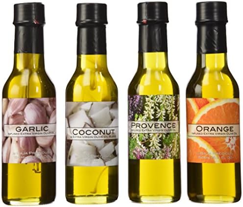 Baja Precious Quartetto: Garlic, Coconut, Orange, Herbs de Provence (Pack 4 x 150ml Bottles)